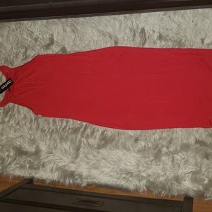 Keyhole Detail Midi Dress - US 8